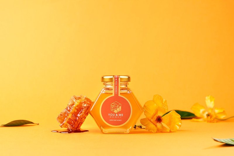 中秋礼盒－好友分享装－秋百花蜜 - 蜂蜜/黑糖 - 新鲜食材 橘色