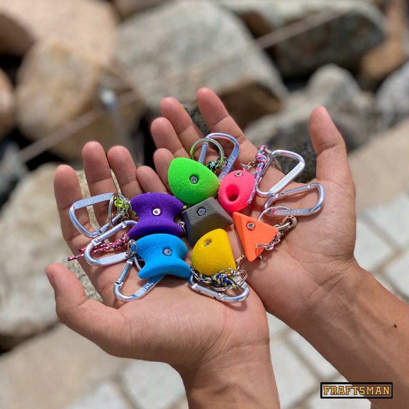 【攀石】抱石岩点锁匙扣 钥匙圈 Climbing Holds Keychain - 钥匙链/钥匙包 - 聚酯纤维 