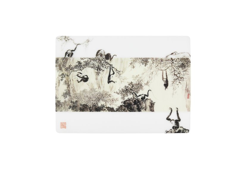 史博授权 | 十猿图硅胶餐垫(溥心畲 十猿图) - 餐垫/桌巾 - 硅胶 多色