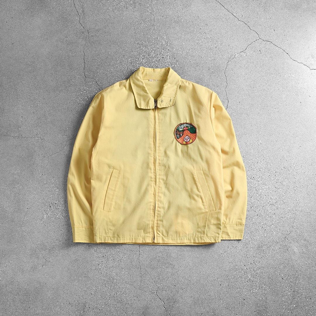 灵顿外套 Harrington jacket  / 台北古着店、美式古着工作夹克 - 男装外套 - 其他材质 黄色