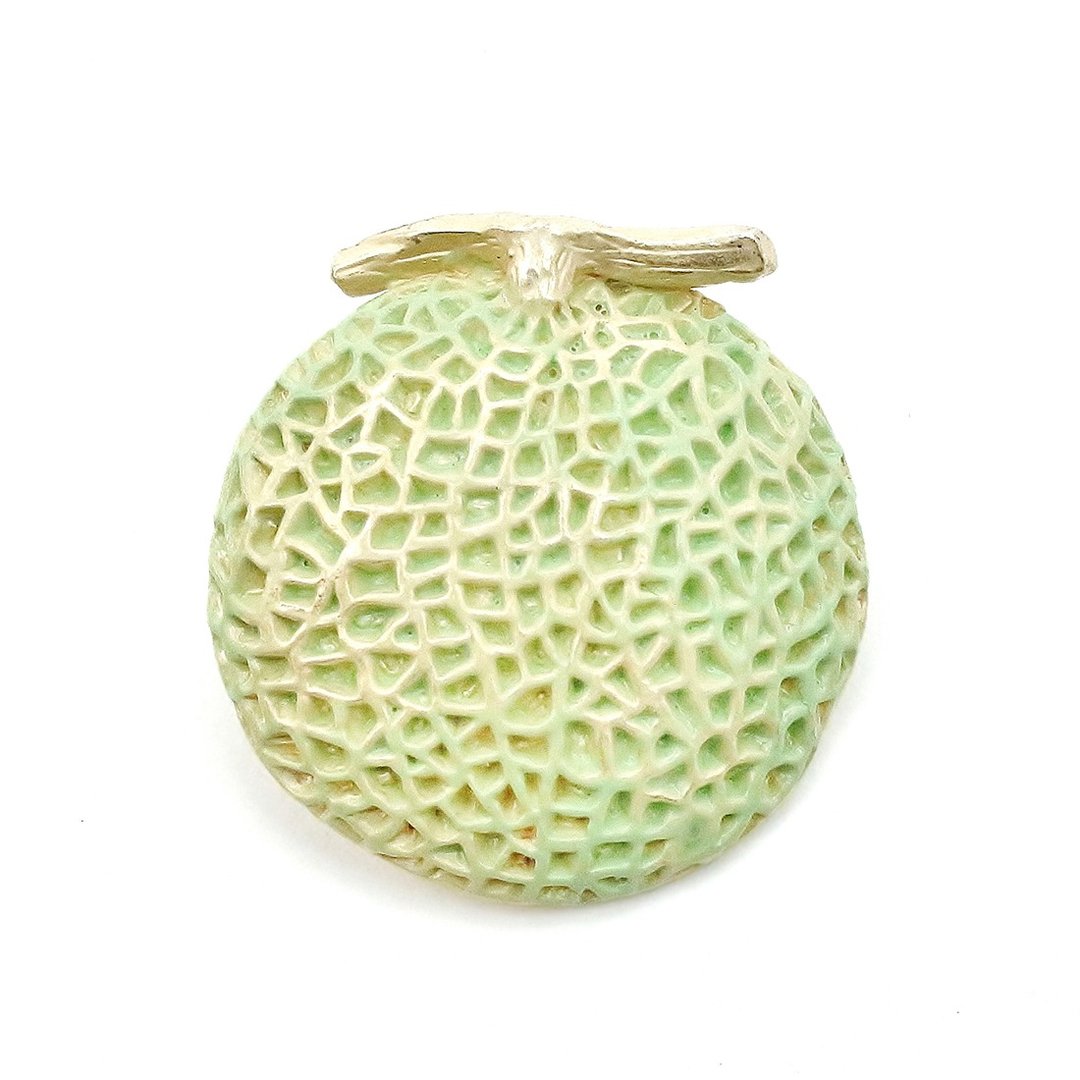 Yubari Kibun brooch PB098 - 胸针 - 其他金属 绿色