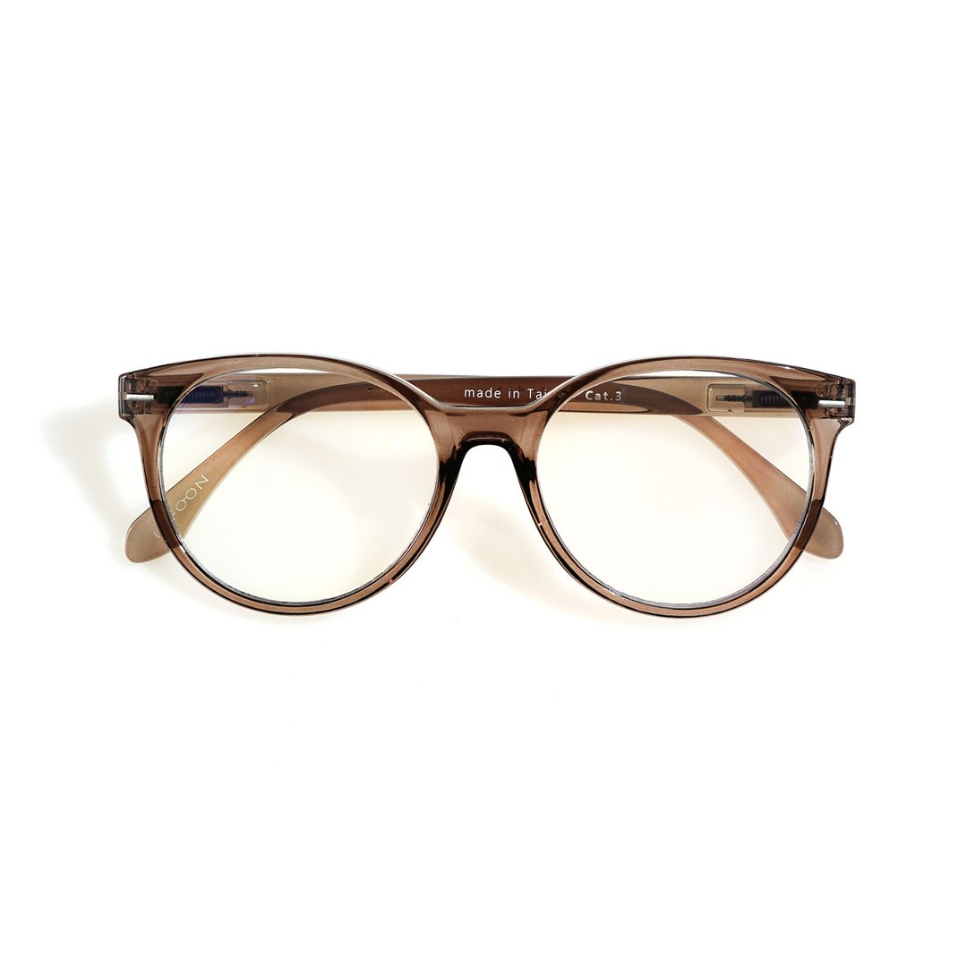 cateye anti-blue light glasses : Smoky - 眼镜/眼镜框 - 塑料 咖啡色