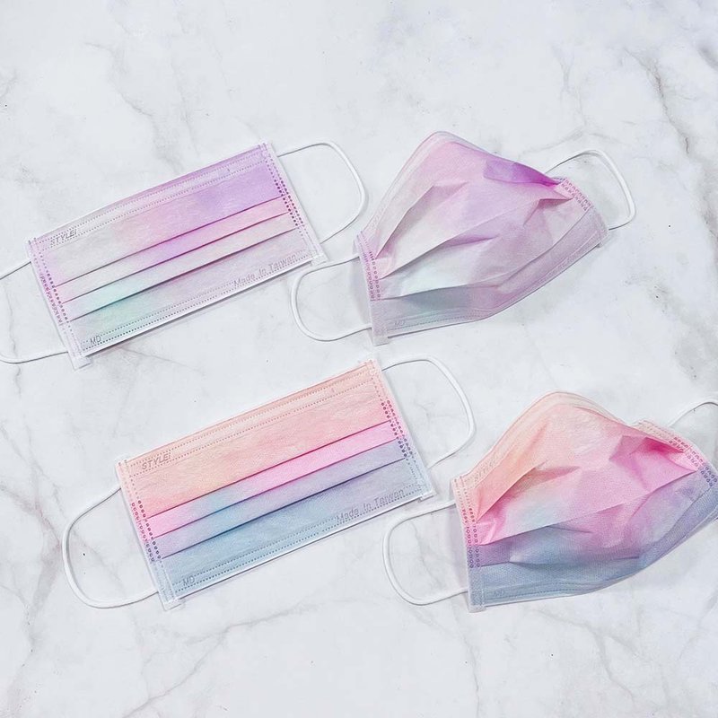 【平面医疗口罩】彩虹渐层系列-成人/儿童/30入 - 口罩 - 其他材质 