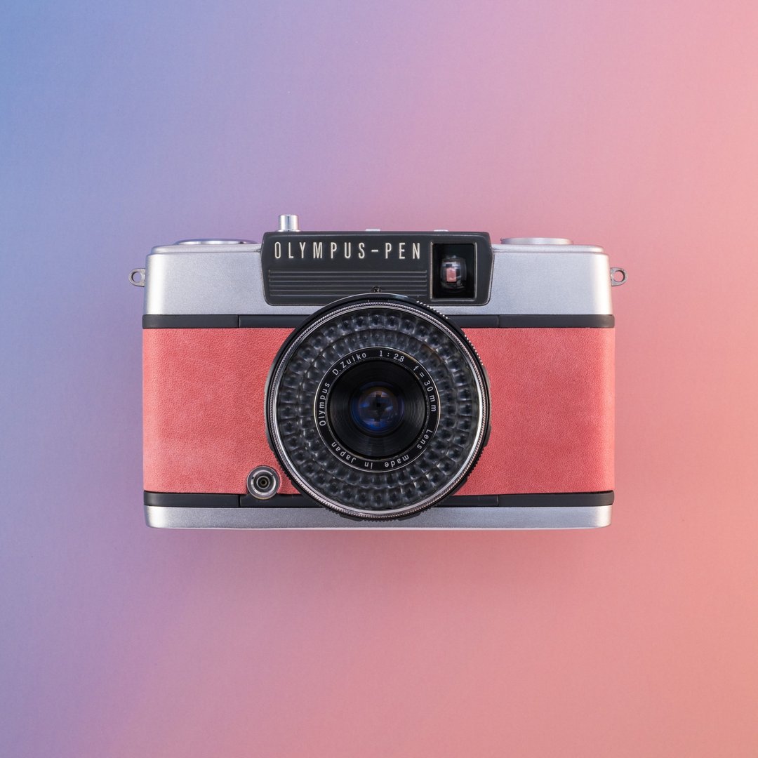 Vintage OLYMPUS PEN EES-2 Totte Me Tottemy - 相机 - 其他金属 粉红色