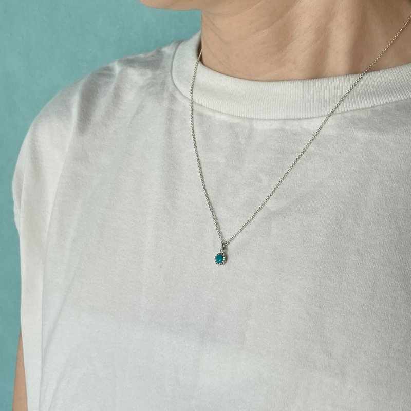 nico-chan small - 项链 - 纯银 银色