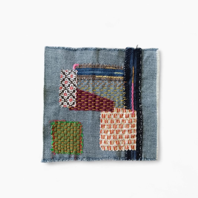 升级再造的牛仔布硼硅酸盐补丁。慢速缝合。 - 编织/刺绣/羊毛毡/裁缝 - 棉．麻 