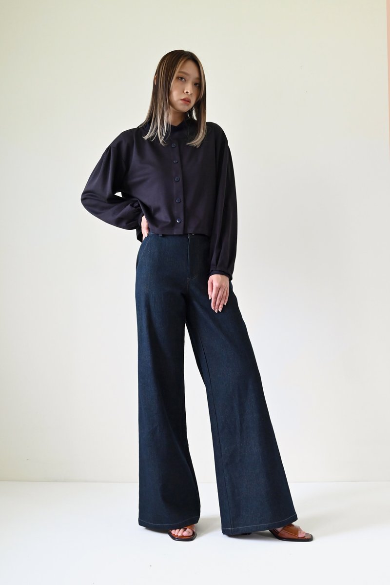 Shan Yong 开襟泡袖针织上衣(三色) - 女装上衣 - 棉．麻 