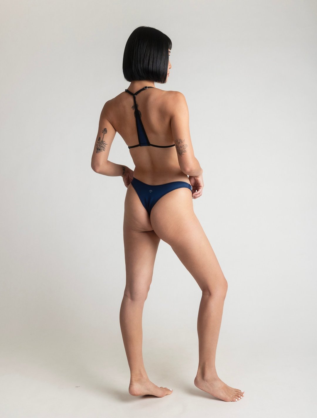 Navy Blue 海军蓝 / 1.5mm NBR 简约高衩下裤 / Bottom - 女装泳衣/比基尼 - 其他材质 蓝色
