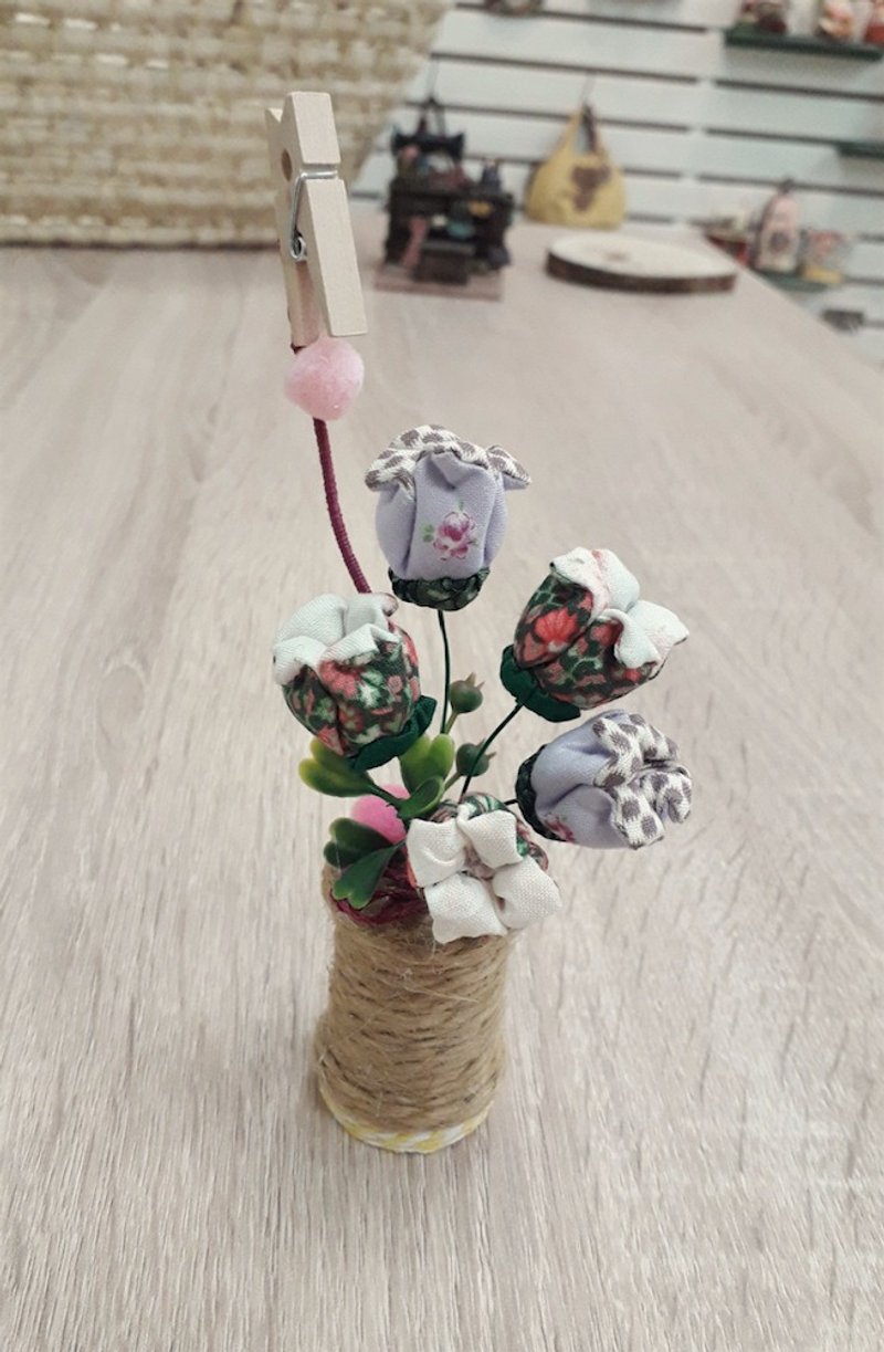 迷你郁金香备忘夹、名片夹 - 其他 - 棉 多色