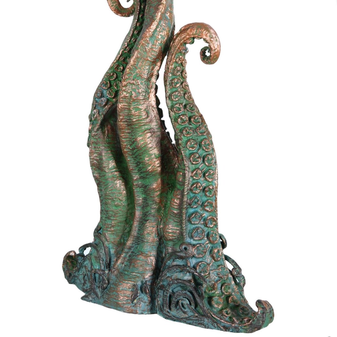 Lovecraft Dark Temptation sculpture. Octopus, Kraken Tentacle, Cthulhu Unique Fa - 灯具/灯饰 - 环保材料 绿色