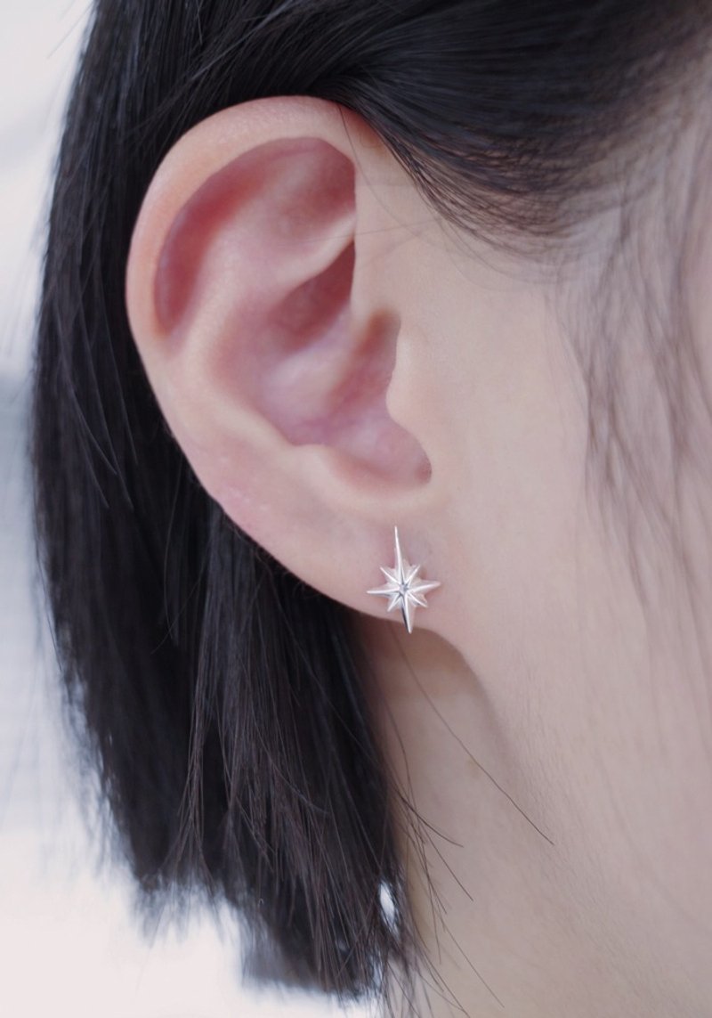 Polaris Earrings - 银色 - 耳环/耳夹 - 纯银 银色