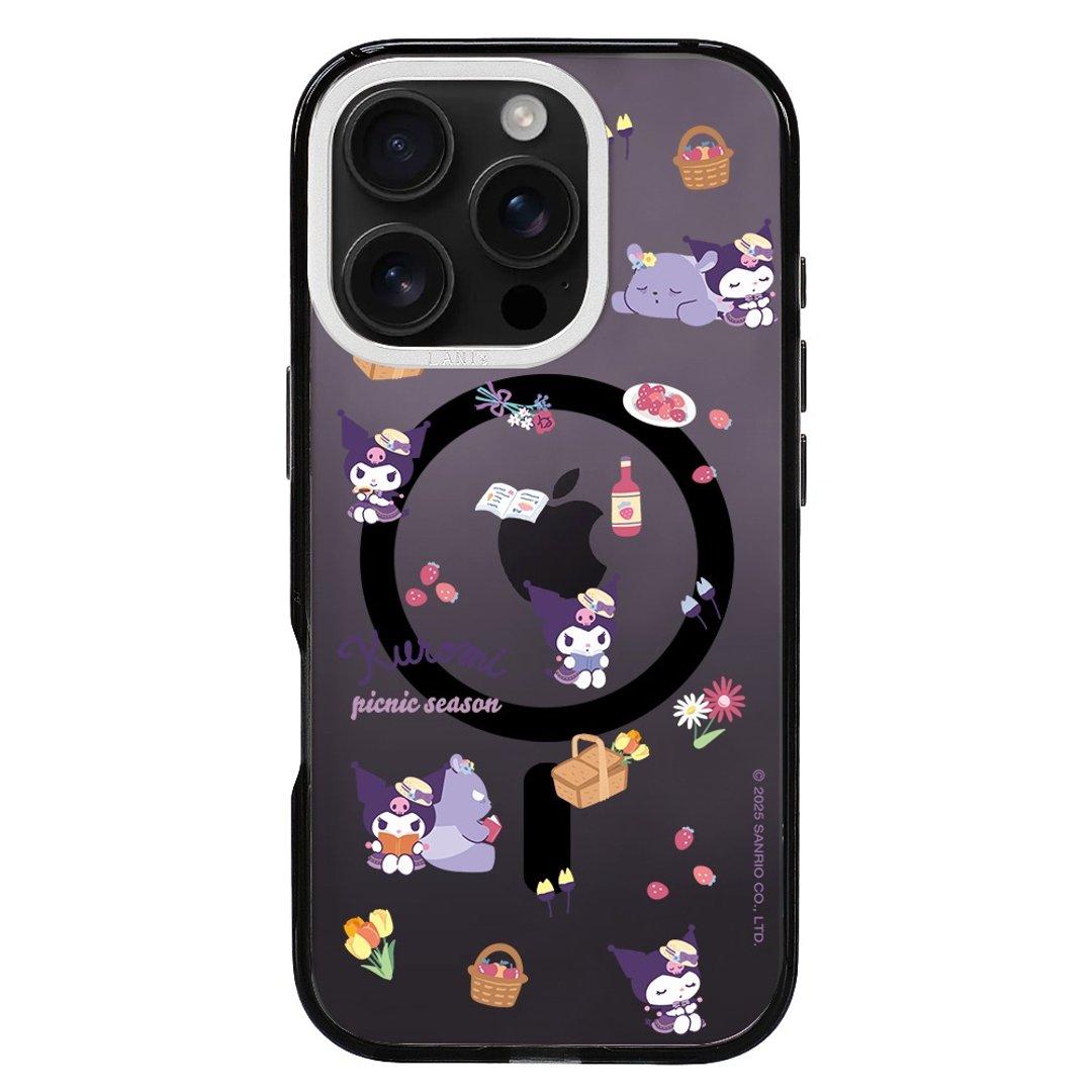酷洛米 小憩时光 透黑框 防摔手机壳 iPhone 16 15 14 13 - 手机壳/手机套 - 环保材料 紫色