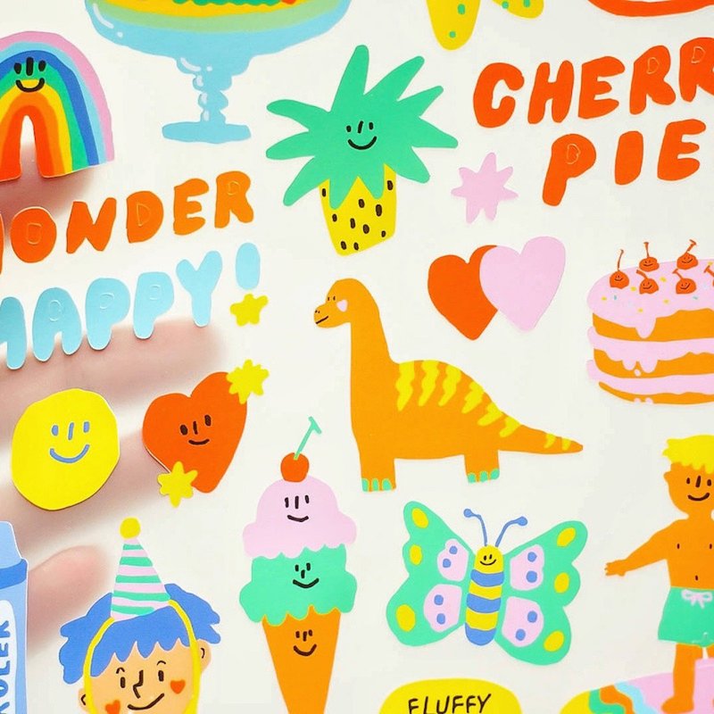 Cutie Sticker - 贴纸 - 纸 多色