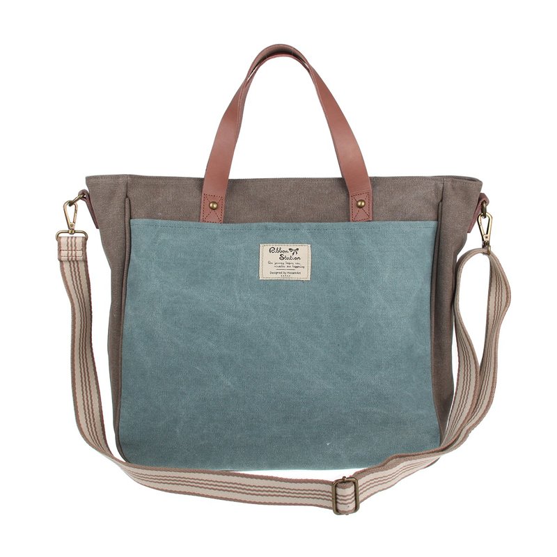 BL24301 : 简约帆布手挽,斜咩袋手袋 - 侧背包/斜挎包 - 纸 