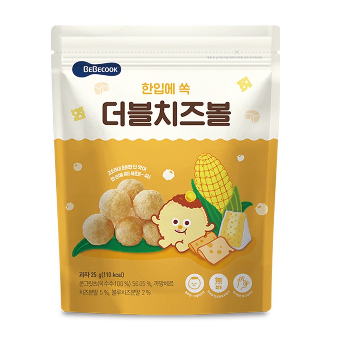 韩国【BEBECOOK】宝膳 幼儿玉米球-双倍起司(25g) - 其他 - 其他材质 
