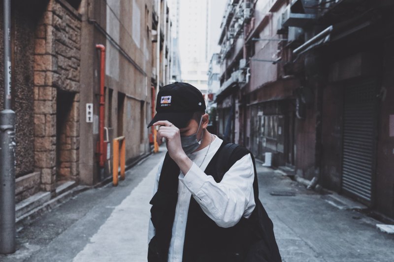 FINDME x Slasssh | Noise... | 卡式带刺绣软顶棒球帽 - 帽子 - 棉．麻 多色