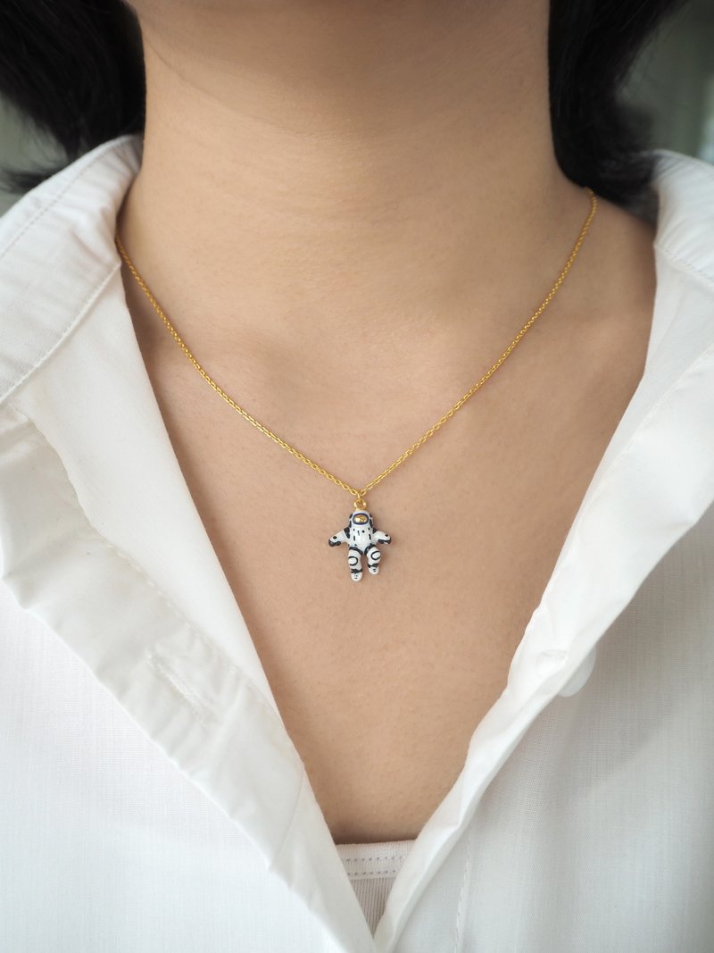 漫步者串饰坠链 925 纯银 | Happy Story - 项链 - 纯银 金色