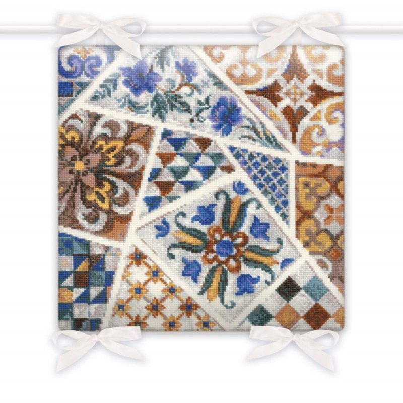 RIOLIS 十字绣材料包 - 马赛克抱枕 - 编织/刺绣/羊毛毡/裁缝 - 其他材质 