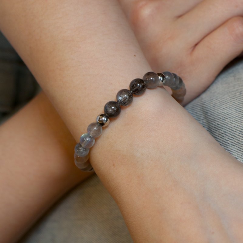 内在秩序 黑太阳骨干堇青 能量手环 - 手链/手环 - 水晶 多色