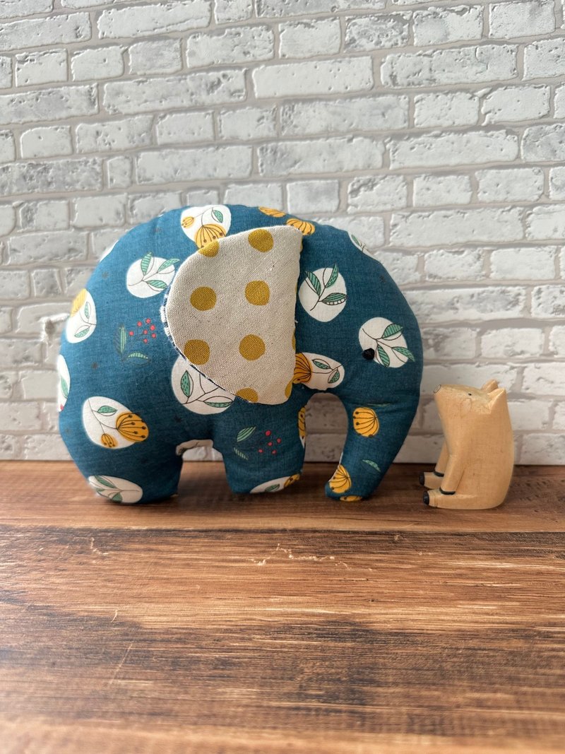 透气棉布宝宝安抚大象娃娃-月见草 - 玩具/玩偶 - 棉．麻 多色