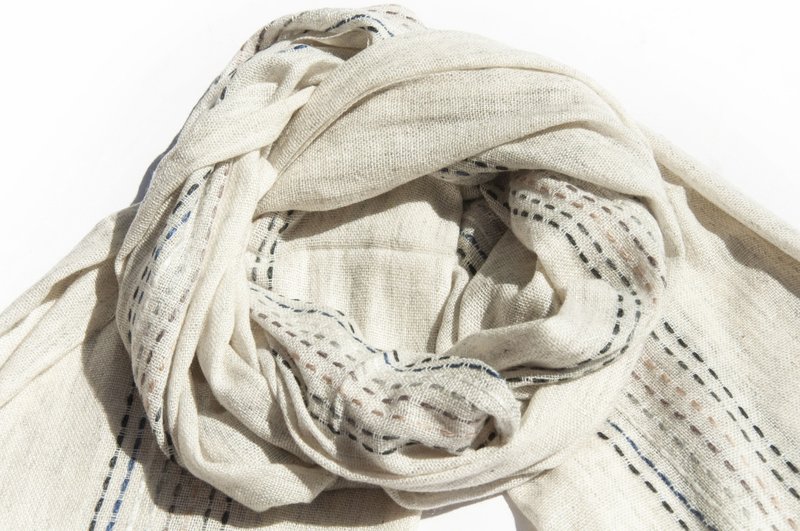 喀什米尔Cashmere 针织围巾 纯羊毛围巾 手织围巾 编织围巾-希腊 - 围巾/披肩 - 羊毛 多色