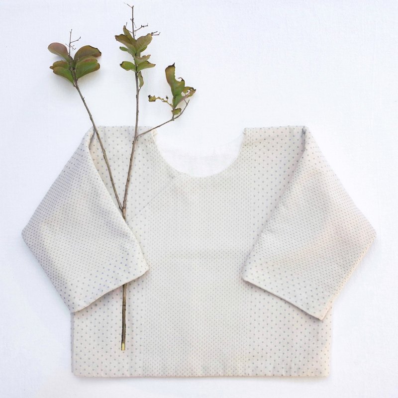 日本先染棉麻 双层外套 - 童装外套 - 棉．麻 橘色