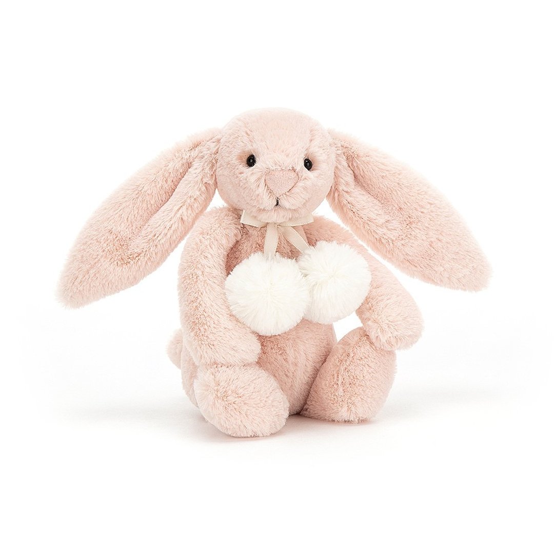 Bashful Blush Snow Bunny 贵妇兔 18cm - 玩偶/公仔 - 聚酯纤维 粉红色