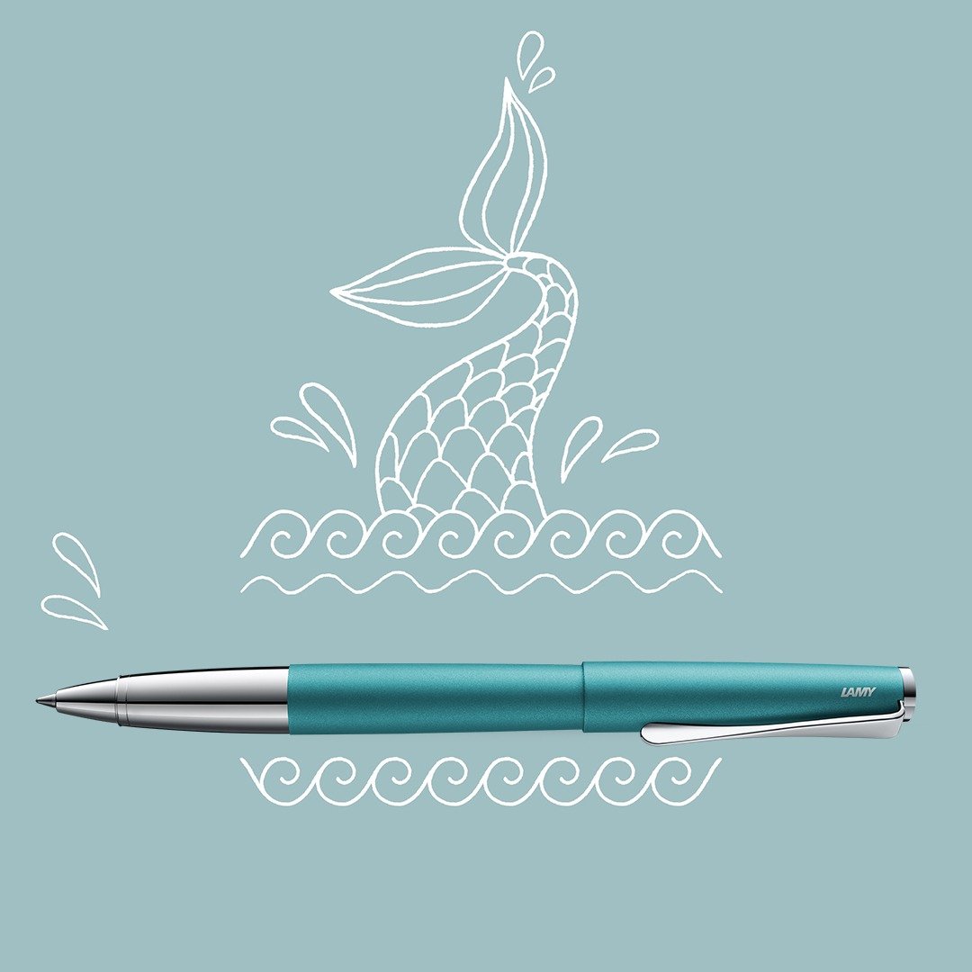 【雷雕免费刻字】LAMY 钢珠笔 / studio 系列  - 宝石蓝 - 钢珠笔 - 铝合金 绿色