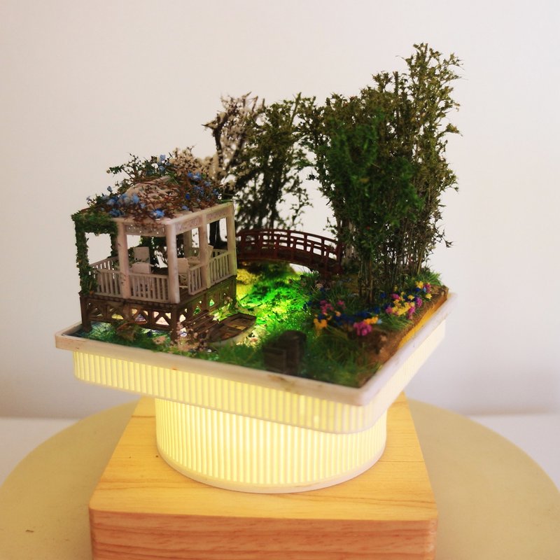 印象派花园的下午茶 - 摆饰 - 木头 绿色