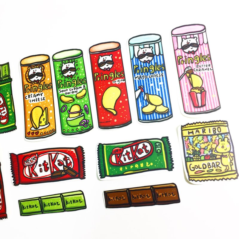 全部零食通通带回家 - 贴纸 - 纸 