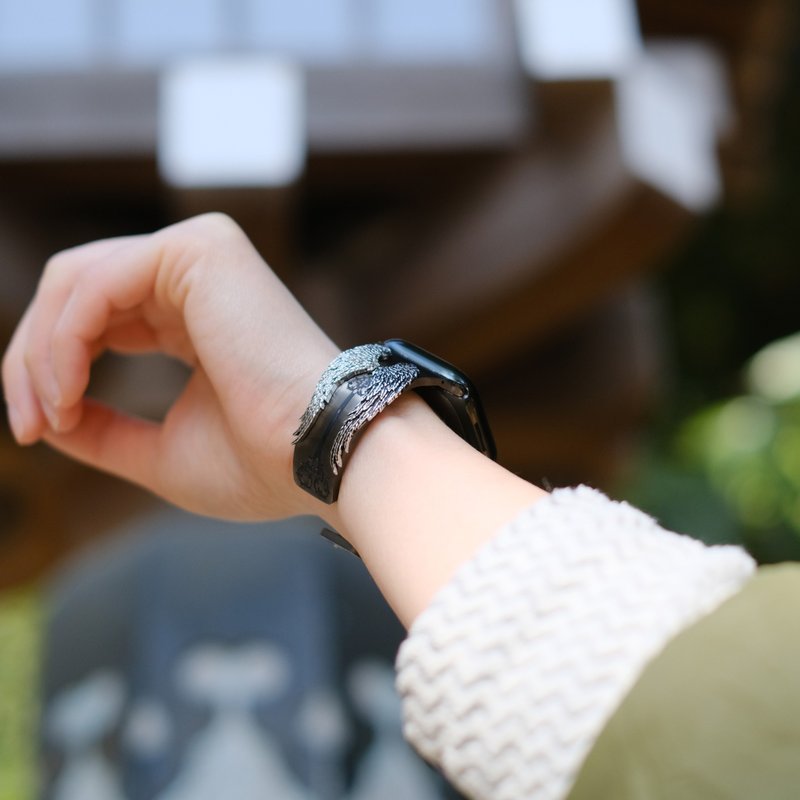 【时尚饰物】SOULITE Wing Arrow Black Apple Watch Bangle - 表带 - 不锈钢 