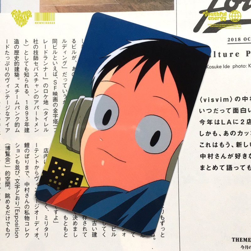 城市男孩 Ver.2 卡贴 - 贴纸 - 纸 