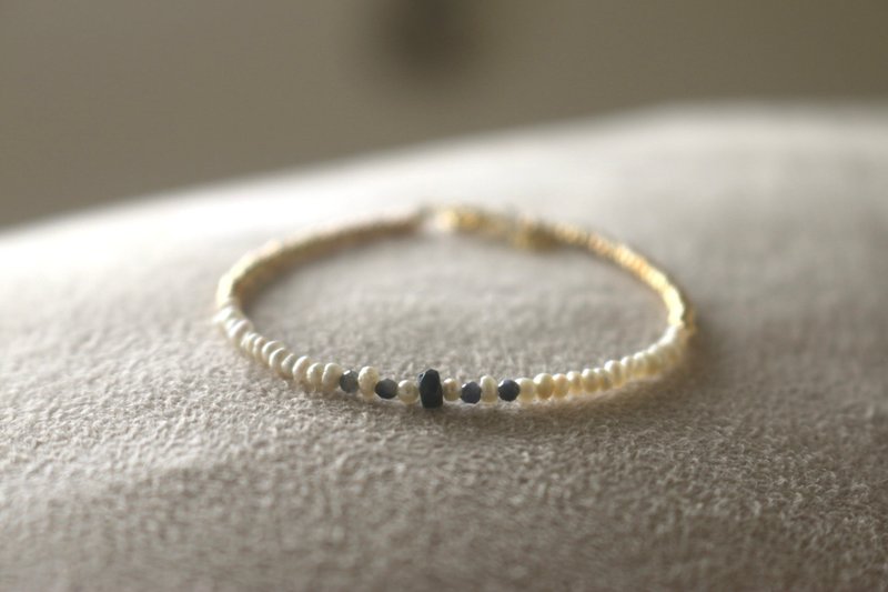 手链 9月诞生石 蓝宝石 珍珠 - 破纪录 - - 手链/手环 - 半宝石 蓝色