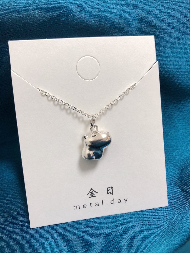 卡皮巴拉 - 项链 - 纯银 银色