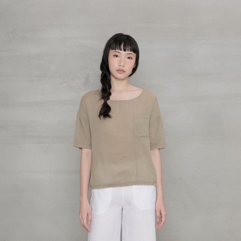 乐活小农石洗上衣 Firendly Farmer Stone Washed Top T136 - 女装上衣 - 棉．麻 多色