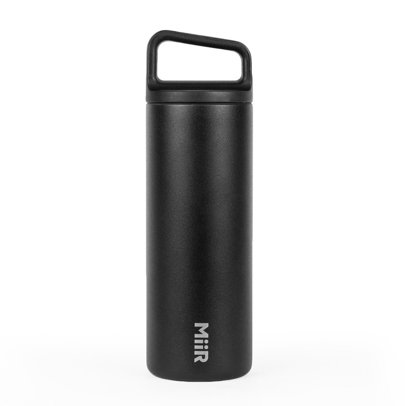 MiiR 双层真空 保温/保冰 提把宽口保温瓶 16oz / 473ml 经典黑 - 保温瓶/保温杯 - 不锈钢 黑色