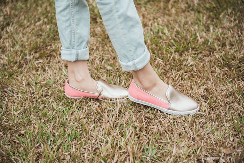 Baby Day金粉橘--WOMEN款 舒适MIT 童鞋 亲子休闲鞋 - 女款休闲鞋 - 其他材质 粉红色