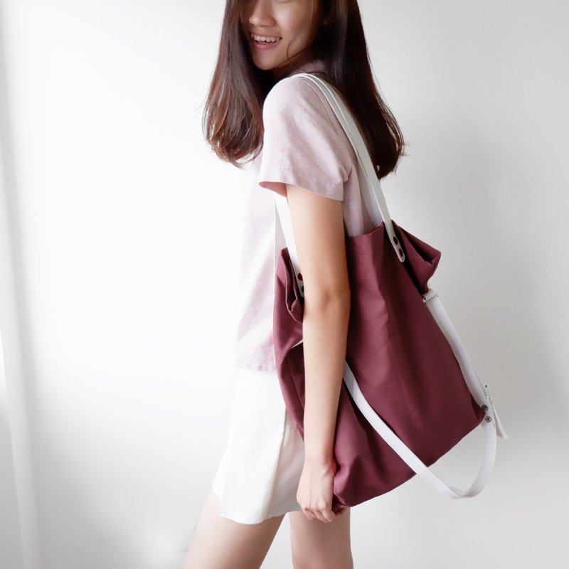 红色 帆布托特包 - Signature Tote - 手提包/手提袋 - 其他材质 红色