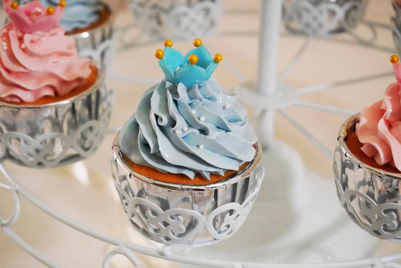 生日派对杯子蛋糕 (周年/弥月/满周岁/生日/婚礼/开幕/可定制) - 蛋糕/甜点 - 其他材质 