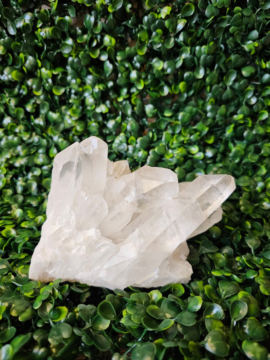 白水晶簇-水晶手链充电的好伙伴/尺寸:长9.2cm×宽9.9cm×高7.2cm - 其他 - 水晶 白色