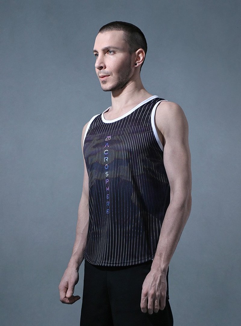 射线波机能背心 - 男装背心 - 聚酯纤维 多色