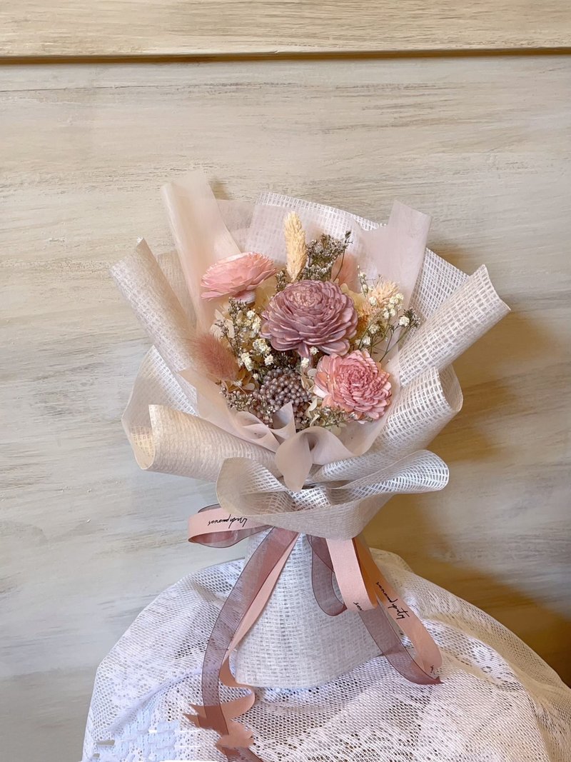 干燥花束/小确幸干燥花束 - 干燥花/捧花 - 其他材质 粉红色