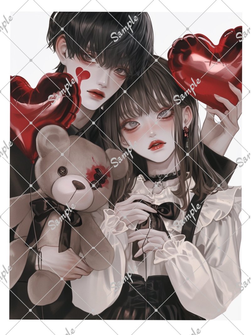 原创人物插画贴纸 - 贴纸 - 纸 