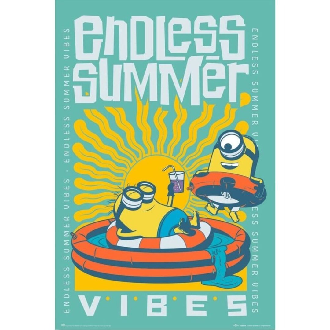 【小小兵】无尽仲夏 氛围 ENDLESS SUMMER VIBES 进口海报 - 海报/装饰画/版画 - 纸 多色