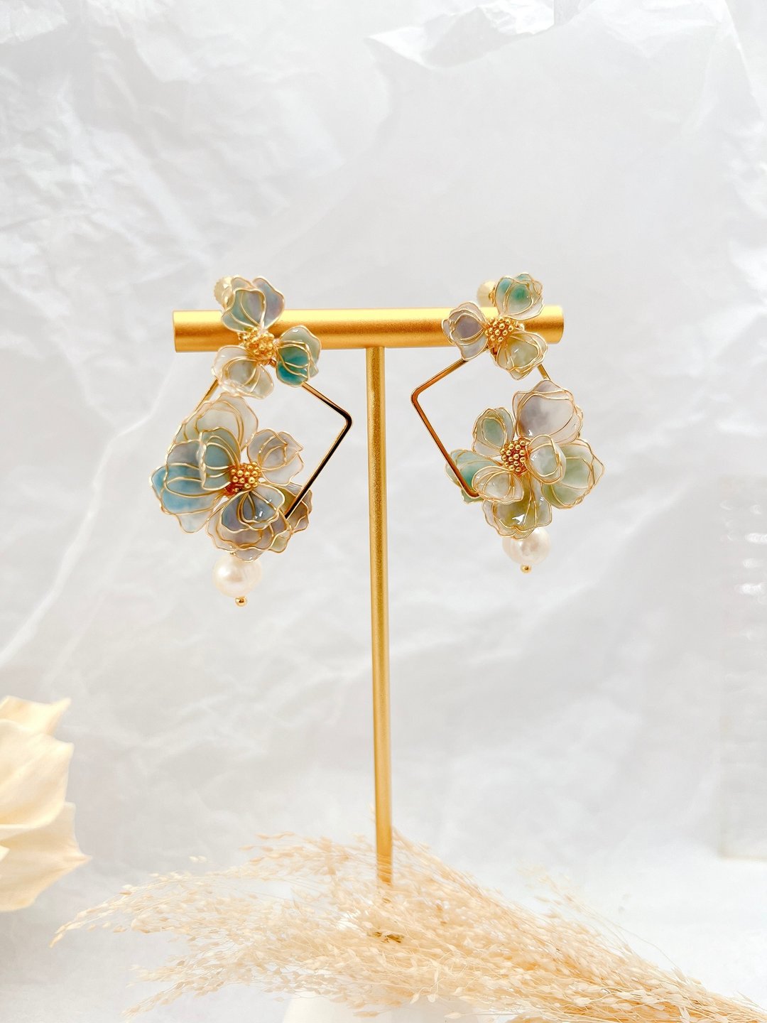 【叠影花】造花液 凝胶 树脂 手作体验课程 一人即可开课 - 金工/饰品 - 树脂 