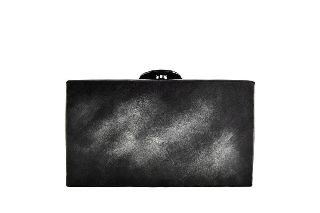 ACROMO Black Box Clutch Bag - 手拿包 - 真皮 黑色