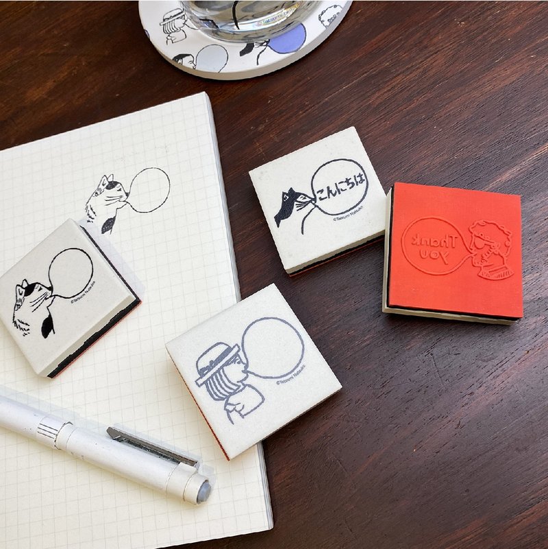 | Natsuko Tatsumi / 我的泡泡人生 2.0 | 瓷砖印章 / 共4款 - 印章/印台 - 陶 多色