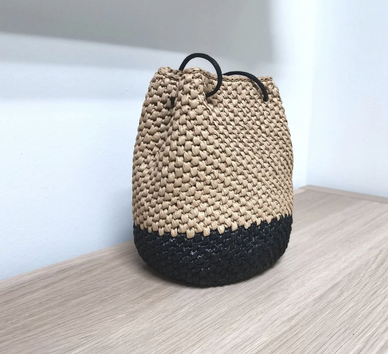 两 色 水 桶 袋 - 侧背包/斜挎包 - 其他人造纤维 