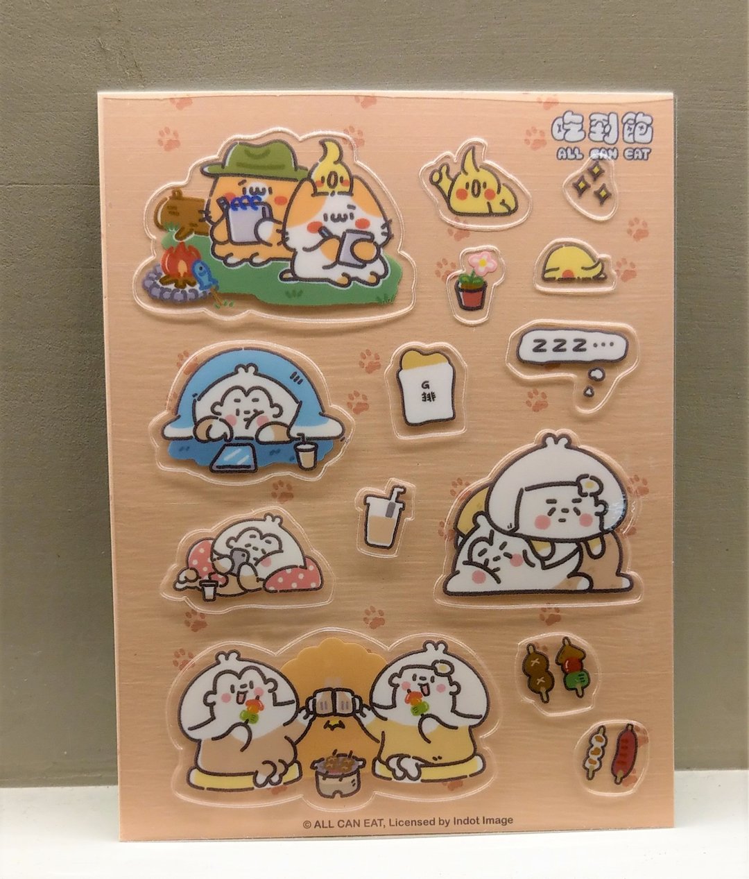 吃到饱阿饱 - 角色透明贴纸 - 贴纸 - 纸 透明
