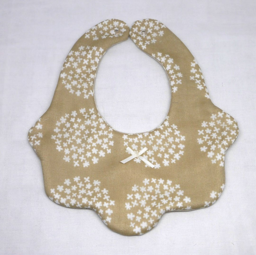 Japanese Handmade 8-layer-gauze Baby Bib - 围嘴/口水巾 - 棉 咖啡色